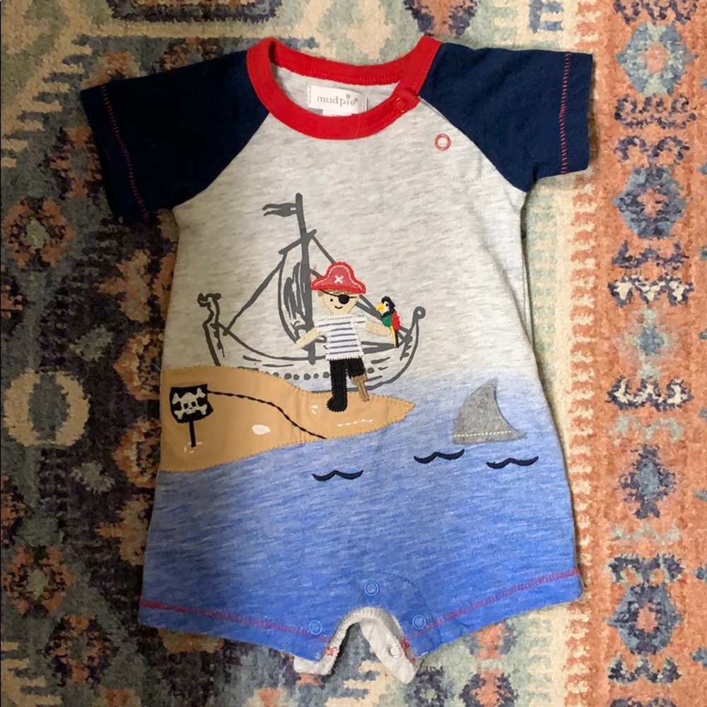 Mud Pie Pirate Shortall